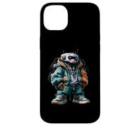 Idée cadeau cool streetwear robot futuriste motif urbain Coque pour iPhone 14 Plus