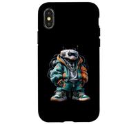 Idée cadeau cool streetwear robot futuriste motif urbain Coque pour iPhone X/XS