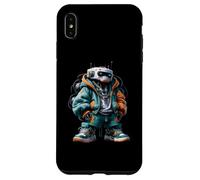 Idée cadeau cool streetwear robot futuriste motif urbain Coque pour iPhone XS Max