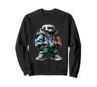 Idée cadeau cool streetwear robot futuriste motif urbain Sweatshirt