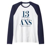 Idée Cadeau Couple 13 Ans de Mariage - Noces de Muguet Manche Raglan