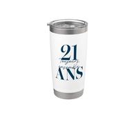 Idée Cadeau Couple 21 Ans de Mariage - Noces d’opale Gobelet isotherme en acier inoxydable double paroi