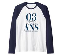 Idée Cadeau Couple 3 Ans de Mariage - Noces de Froment Manche Raglan
