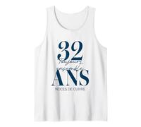 Idée Cadeau Couple 32 Ans de Mariage - Noces de Cuivre Débardeur