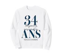 Idée Cadeau Couple 34 Ans de Mariage - Noces d’Ambre Sweatshirt