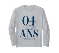 Idée Cadeau Couple 4 Ans de Mariage - Noces de Cire Manche Longue