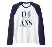 Idée Cadeau Couple 4 Ans de Mariage - Noces de Cire Manche Raglan