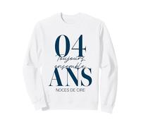 Idée Cadeau Couple 4 Ans de Mariage - Noces de Cire Sweatshirt