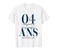 Idée Cadeau Couple 4 Ans de Mariage - Noces de Cire T-Shirt