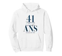 Idée Cadeau Couple 41 Ans de Mariage - Noces de Fer Sweat à Capuche