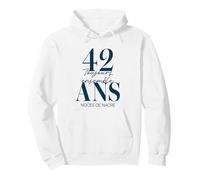 Idée Cadeau Couple 42 Ans de Mariage - Noces de Nacre Sweat à Capuche