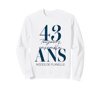 Idée Cadeau Couple 43 Ans de Mariage - Noces de Flanelle Sweatshirt