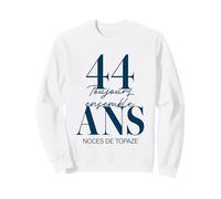 Idée Cadeau Couple 44 Ans de Mariage - Noces de Topaze Sweatshirt