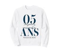 Idée Cadeau Couple 5 Ans de Mariage - Noces de Bois Sweatshirt