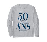 Idée Cadeau Couple 50 Ans de Mariage - Noces d’Or Manche Longue