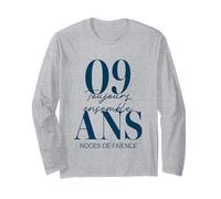 Idée Cadeau Couple 9 Ans de Mariage - Noces de Faïence Manche Longue