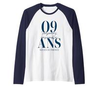 Idée Cadeau Couple 9 Ans de Mariage - Noces de Faïence Manche Raglan