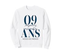 Idée Cadeau Couple 9 Ans de Mariage - Noces de Faïence Sweatshirt