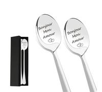 Idee Cadeau Couple Amoureux pour Homme Amour Noel Cadeau Saint Valentin pour Homme Son Copain Copine Femme Cadeaux Anniversaire Femme Noël Copine Original 2 Pièces Cuillère Mariage Cadeaux Couple