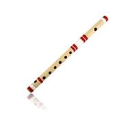 Idée cadeau d'anniversaire unique - Flûte indienne en bambou authentique de 35,6 cm - En forme de B - Instrument de musique traditionnel Bansuri fait à la main - Cadeau fantaisie pour lui, elle et