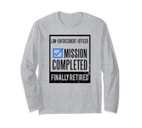 Idée Cadeau de départ à la Retraite, Agent d'application de la Loi à la Retraite Manche Longue