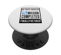 Idée Cadeau de départ à la Retraite, contrôleur de Circulation aérienne PopSockets PopGrip Adhésif