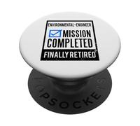 Idée Cadeau de Retraite Ingénieur écologiste à la Retraite PopSockets PopGrip Adhésif