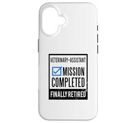 Idée Cadeau départ à la Retraite Assistant vétérinaire retraité Coque pour iPhone 16