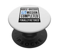 Idée Cadeau départ Retraite Éleveur de Chevaux retraité PopSockets PopGrip Adhésif
