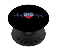 idée cadeau design symbole du drapeau de la reunion 974 PopSockets PopGrip Adhésif