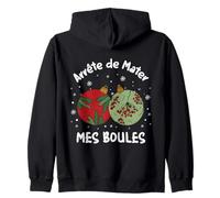 Idée Cadeau Drôle Arrête De Mater Mes Boules Sweat à Capuche
