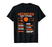 idée cadeau drôle de tarif pour un mécanicien T-Shirt