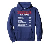 Idée Cadeau Drôle De Taux Horaire De Soudage pour Un Soudeur Sweat à Capuche, Unisexe pour Adultes, Bleu Marine, M