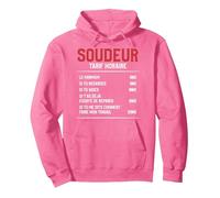 Idée Cadeau Drôle De Taux Horaire De Soudage pour Un Soudeur Sweat à Capuche, Unisexe pour Adultes, Rose Vif, XL