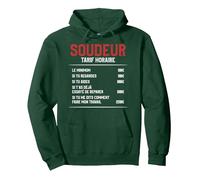 Idée Cadeau Drôle De Taux Horaire De Soudage pour Un Soudeur Sweat à Capuche, Unisexe pour Adultes, Vert Forêt, M