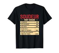 Idée Cadeau Drôle De Taux Horaire De Soudage Pour Un Soudeur T-Shirt