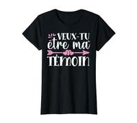 Idée Cadeau Drôle Pour Témoin Mariée Veux-Tu Être Ma Témoin T-Shirt