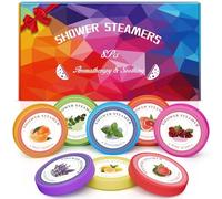 Idee Cadeau Femme, 8pcs Bombes de Douche, Aromatherapie, Revigorant et Relaxant, Cadeau Anniversaire Noel pour Maman, Femme Homme Cadeau Fete des Meres Original Personnalisé