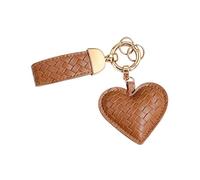 Idee Cadeau Femme Porte uir Rose Marron Cœur Bijou de Sac Accessoires | Cadeau Anniversaire Noël Saint-Valentin Fête des Mères pour Meilleure Amie Sœur Maman Fille Adolescente