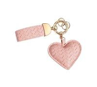 Idee Cadeau Femme Porte uir Rose Marron Cœur Bijou de Sac Accessoires | Cadeau Anniversaire Noël Saint-Valentin Fête des Mères pour Meilleure Amie Sœur Maman Fille Adolescente