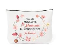 Idee Cadeau fete des Meres Cadeau Maman Original Trousse de Toilette Femme Cadeaux Maman Belle Maman Surprise Cadeaux Belle Mere Anniversaire fete des Mere Fille Noël Saint Valentin Trousse Maquillage