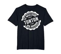 Idée Cadeau Futur Tonton Drôle Meilleur Tonton du Monde T-Shirt, Homme Grandes Tailles, Noir, 5X Tall