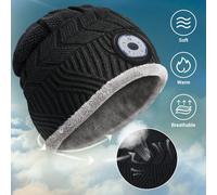 Idee Cadeau Homme Bonnet Led Cadeau Noel Homme Original Cadeau Motard Pecheur, Bonnet Hiver Lampe Frontale Cadeaux Pour Homme Papa, Idée Cadeau Papa Cadeau Homme Original Utile Cadeau Saint Valentin