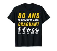Idée Cadeau Humour 80e Anniv 1946 Anniversaire 80 Ans Homme T-Shirt