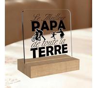 Idee Cadeau Noel Papa Cadeau Anniversaire Papa Acrylique Décoration Cadeau pour Papa Cadeau Beau Pere Futur Papa Cadeaux Homme Cadeaux Noël pour Papa Cadeau Beau Pere Idee Cadeau Fete des Peres