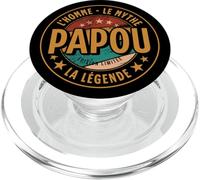 Idée Cadeau Papou Homme Mythe Légende Humour Grand Père PopSockets PopGrip pour MagSafe