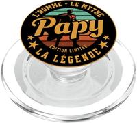 Idée Cadeau Papy Homme Mythe Légende Humour Grand Père PopSockets PopGrip pour MagSafe