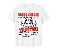 Idée Cadeau Pot De Départ Collègue De Travail Homme Rigolo T-Shirt