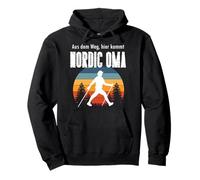 Idée Cadeau pour Grand-mère Nordique Motif Marche Nordique Sweat à Capuche