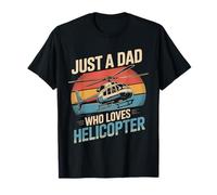 Idée cadeau pour papa hélicoptère pour homme T-Shirt